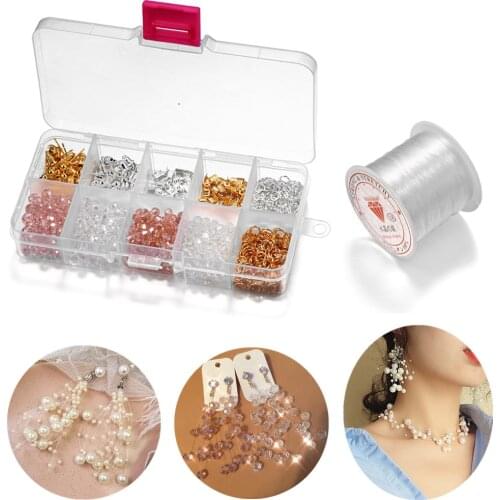 4mm 5mm 6mm Simulated Pearl Crystal Beads Earring Hook Back Non-elastic Wire Clamp For Jewelry Making DIY Necklace Bracelet