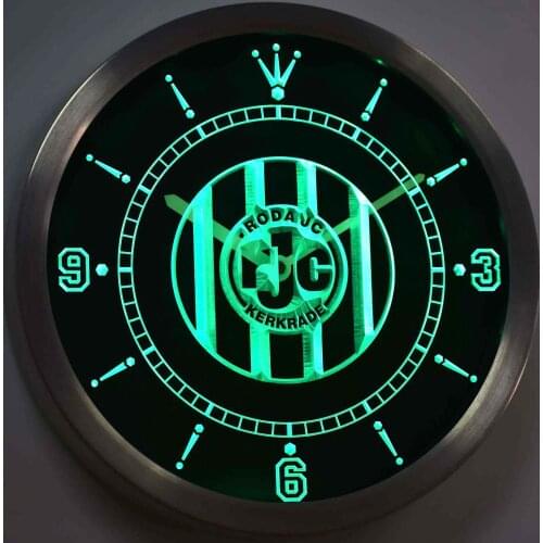 Nc1008 Roda JC Kerkrade Sportvereniging Roda Juliana Combinatie Kerkrade Eredivisie Neon Light Signs LED Wall Clock
