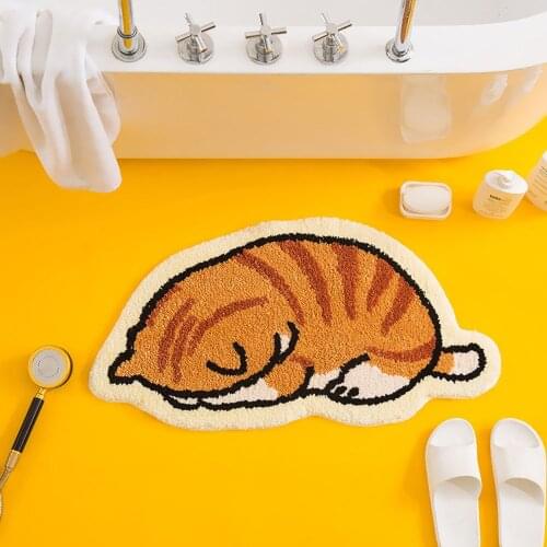 Cartoon Dog Sand Scraping Dust Door Entrance Mat Non-slip Bath Mat Bathroom Mat Safety Shower Bath Mat Bathroom Bath Mat Carp