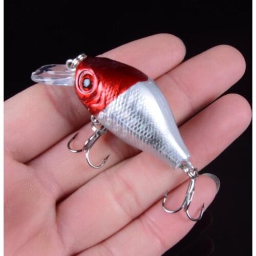New Arrival Hot Sale 1PCS Pesca 5 Colors Small Hard Crank Crankbaits Fishing Bait 6cm/8.8g Topwater Wobbler Treble Hooks Tackle