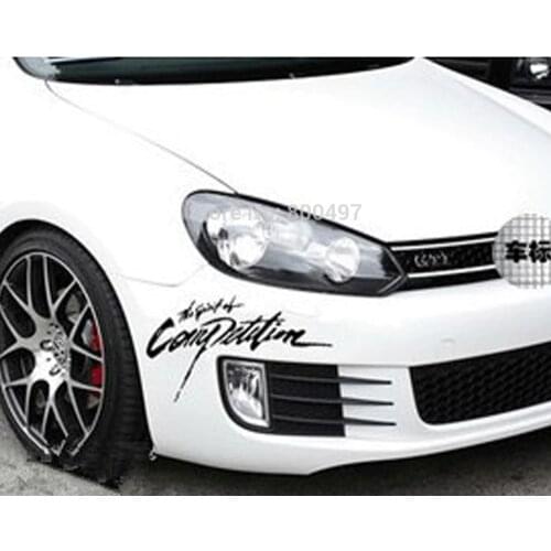 New Style Car Styling Creative The Spirit of Competition Car Decal Eyelids Sticker Decorative Trunk Car Body Sticker Vinyl Decal