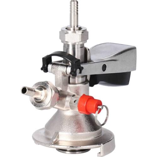 G5/8 A Type Stainless Steel Beer Keg Tap Distributor Coupler with Relief Valve Brewing Accessory Beer Keg Coupler Homebrew