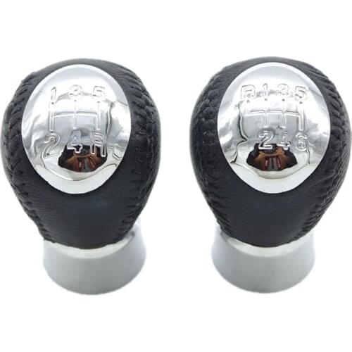 New For Mazda 3 5 6 323 626 Premacy MPV Rx8 Car-Styling Manual 5 / 6 Speed Gear Shift Knob Stick Handle Head Cover Chrome Cap