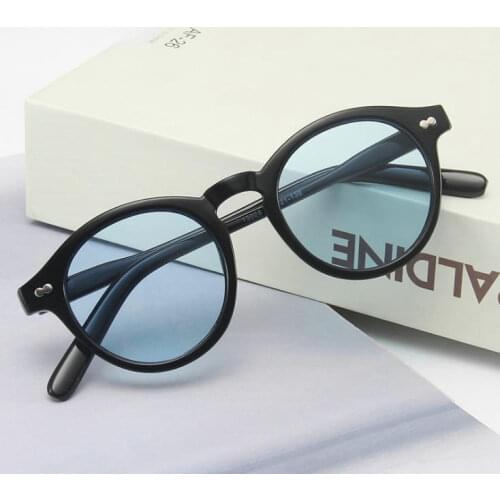 New woman men Retro Sunglasses Women Round Sunglasses Women Vintage Oval Sun Glasses for Men Luxury Designer Gafas De Sol