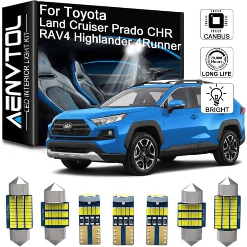 Seker LED Interior Light For Toyota Land Cruiser 80 100 200 Prado 120 180 FJ Cruiser CHR RAV4 Highlander Venza Fortuner 4Runner