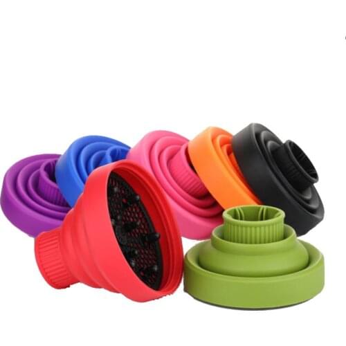 High Temperature Resistant Silica Gel Hairdryer Diffuser Cover Collapsible Hairdryer Accessories Hairdressing Salon Tools
