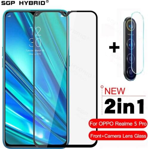 2 in 1 Camera Lens Glass For OPPO Realme 5 Pro 5Pro Q Screen protector Protective Film For OPPO Realme5 Pro Tempad Safety Glass