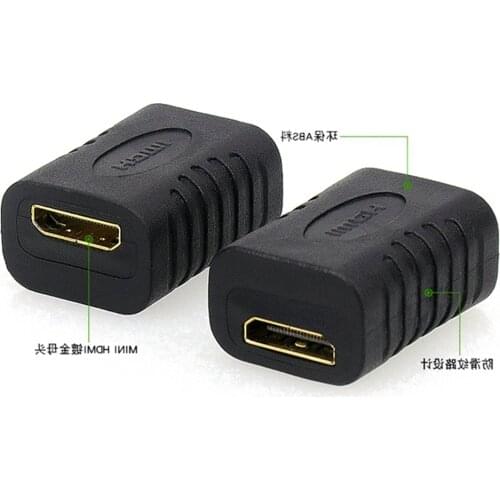 1PCS mini HDMI-kompatibel zu mini HDMI-kompatibel weibliche-zu-weibliche adapter mini hdmi adapter C-typ zu C-typ