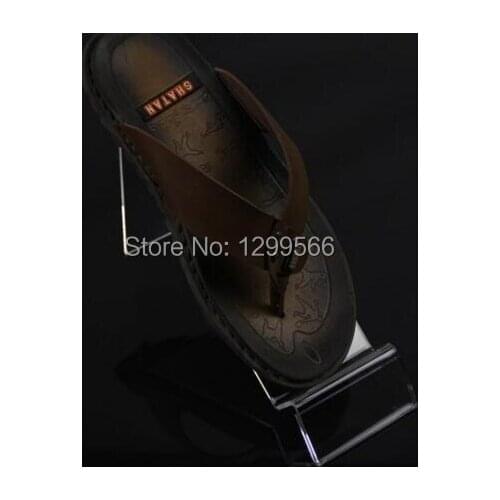 10pcs Thickened high quality acrylic Shoe display stand with price tag cell phone purse Shoe display holder rack free shipping