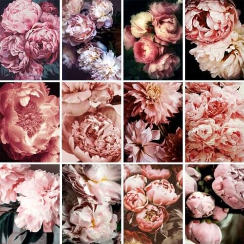 5D DIY Flower Landscape Diamond Painting Rhinestone Picture Full Diamond Embroidery Cross Stitch Kit Mosaic Home Decoration Gift