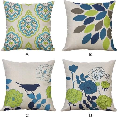 Linen Geometry Pillow Cover 45*45cm Car Cushion Case Home Decorative Lumbar Pillows Cover Sofa Chair Cushion Cover Room Decor