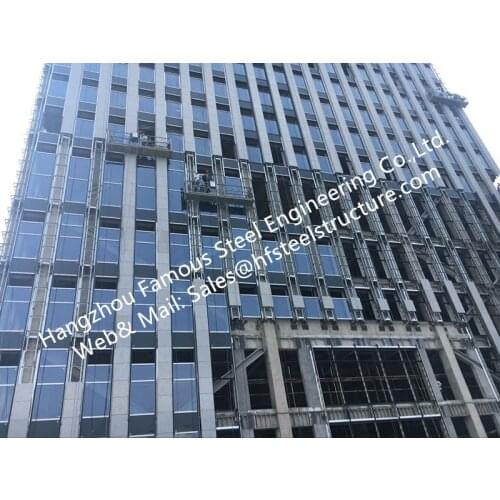 Double/Triple Insulated Fire Glass Facade Curtain Walling Units Structural Glazing Stick Built System