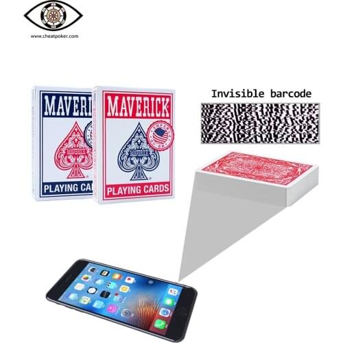 Maverick Marked Playing Cards for Poker Analyzer Magic Board Game Deck Anti Cheat Barcode Paper Cards