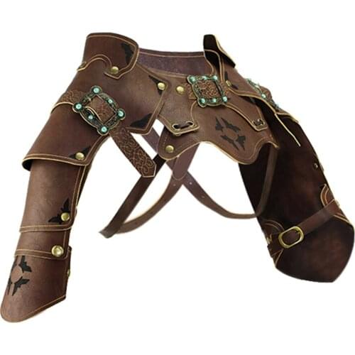 Cosplay Leather Punk Goth Shawl Cape Shrug Masquerade Role Play Outfit