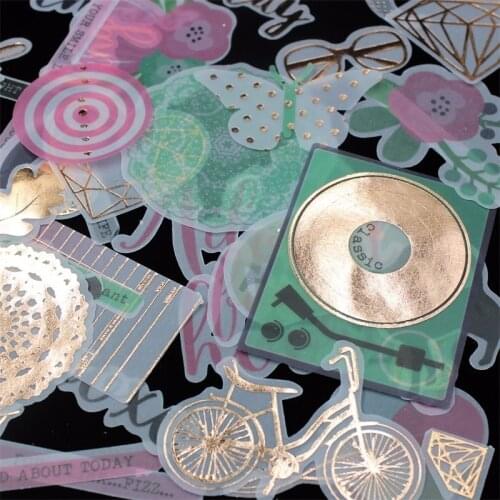 KSCRAFT 50pcs Colorful Cardstock Die Cuts for Scrapbooking Happy Planner/Card Making/Journaling Project