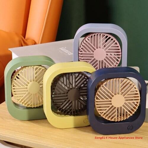 Mini USB Desktop Fan 2 Gears Air Cooling Fans Personal Desk Fan 90° Adjustable Portable Desk Air Cooler for Office Home