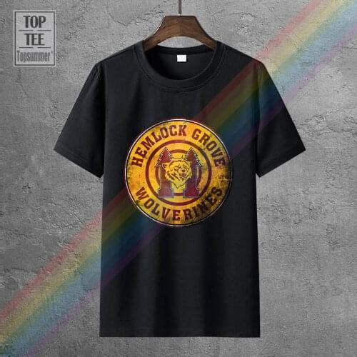 Official Hemlock Grove Wolverines T Shirt Tv Series Hostel Pennsylvania Netflix