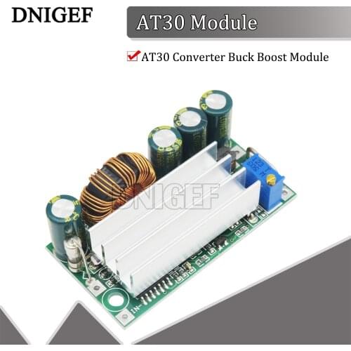 DNIGEF AT30 Converter Buck Boost Module Automatic Step Up Down DC Power Supply Replace XL6009 4-30V To 0.5-30V