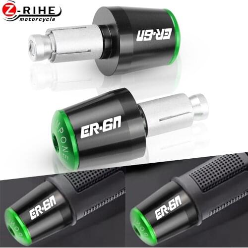 Hand Bar Ends Motorcycle Accessories For KAWASAKI ER6N ER-6N 2012 2017 2009 2010 2011-On HandleBar End Cap CNC Billet Aluminum