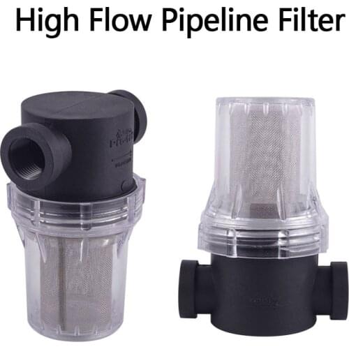 Garden Pond 1/4inch 3/4inch Inline Mesh Strainer Water Pump Filter Irrigation High Flow Pipeline Filter 1 Pcs