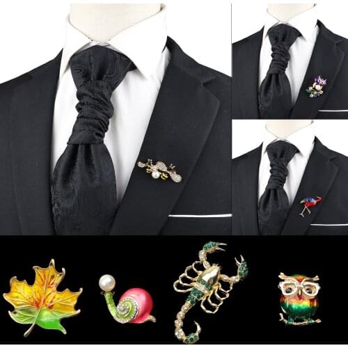 Cute Colorful Enamel Animal Brooches Flamingo Bee Crystal Butterfly Dragonfly Owl Shirt Cloth Pins Gift Men Women Suit Dress Pin