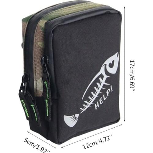 Oxford Cloth Fishing Bag with Hang Buckle Waterproof Lure Bag Fishing Tackle