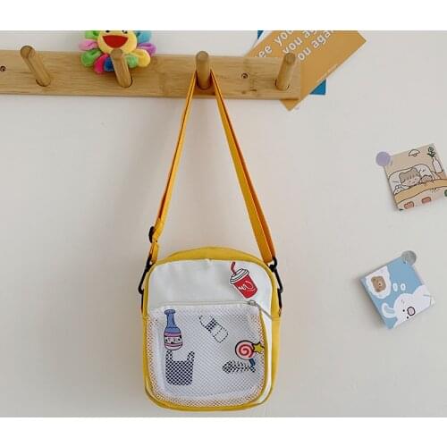 2021 New Summer Bags Women Mesh Pocket Small Phone Bag Crossbody Bags Women Shoulder Bag Ladies Purses Nylon Bag Bolso Mujer