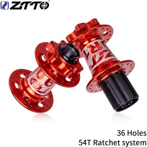 ZTTO DH Ebike MTB Hub 36 Hole Sealed Bearing Hub Ratchet System 54T Thru Axle 142*12 Durable Mountain bike Core Front Rear