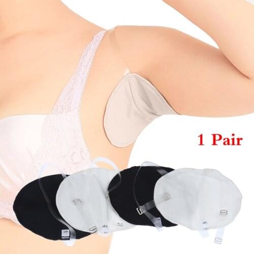 1Pair Underarm Sweat Pads Washable Armpit Sweat Absorbing Guards Dress Perspiration Pads Shield Shoulder Absorbent Deodorant Pad