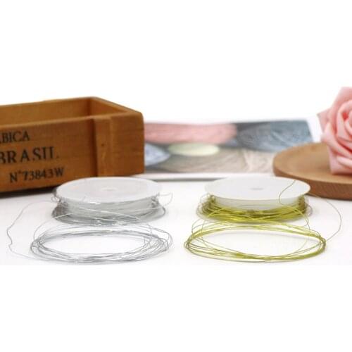 10 M Mixed Color Jewelry Wire Jewelry Iron Wire for Pearl Necklace, Bracelet, Necklaces