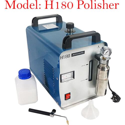 5 Sets Acrylic Flame Glass Metal Polishing Machine H180 95L Polisher Oxygen Hydrogen Generator for Jewellers and Silversmiths