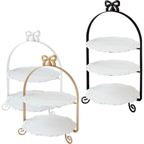 English afternoon tea heart stand multi layer cake rack dessert rack cake topper food tray cupcake wedding decoration