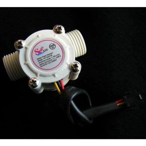 2PCS Antirust Water Flow Meter Sensor Counter Indicator Flowmeter fuel pool float switch Hall for water heaters 1-30L/min DN15