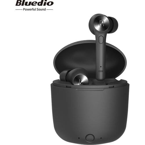 Bluedio Wireless Earphone Bluetooth 5.0 Waterproof Headset Earphone Stereo Sport Earbuds with Charging Box Built-in Mic