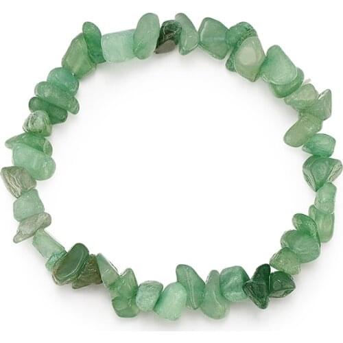 Fashion Irregular Natural Crystal Stone Strand Bracelet New Women Stretch Chain Bracelets Classic Vintage Jewelry Accesories