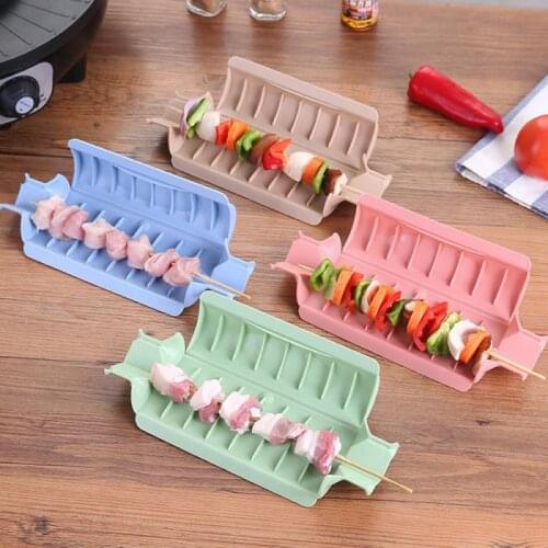Quick Skewer Easy Barbecue Kebab Maker Meat Brochettes Skewer Machine BBQ Grill Accessories Tools Set Kitchen accessories Useful