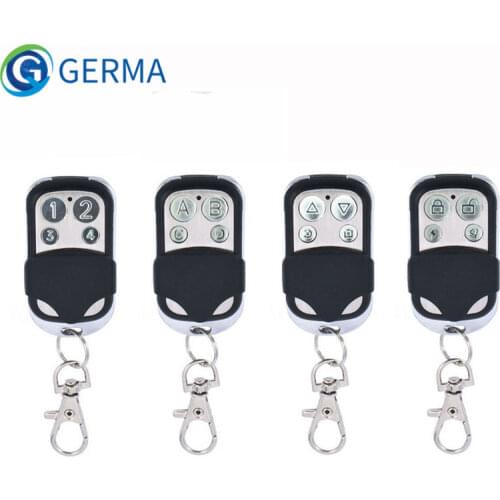 GERMA Universal 4 Buttons Garage Door Opener Remote Control 433MHZ Clone Fixed Learning Code For Gadgets Car Gate Garage Door