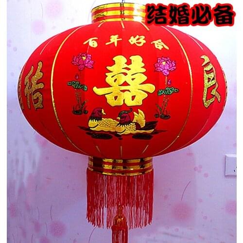Chinese lantern Spring Festival lanterns D76cm the red lanterns Festival party decoration wedding lanterns