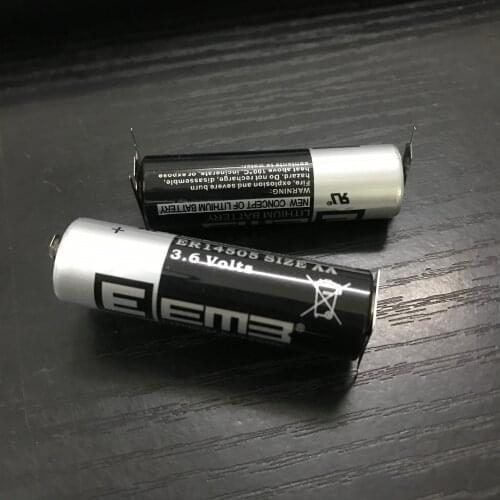 2pcs ER14505 ER14505H AA 3.6V 2400mAh energy lithium battery smart meter battery with three solder feet