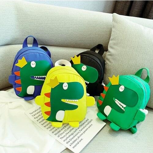 2020 Cute Nylon Children Backpacks Kindergarten Schoolbag Cartoon Dinosaur Kids Backpack Children School Bags Girl Boy Backpacks