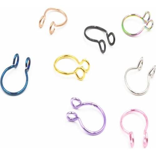 The latest fashion accessories in Europe and the United States, non-porous fake nose ring, womens personalized fashion nose dec