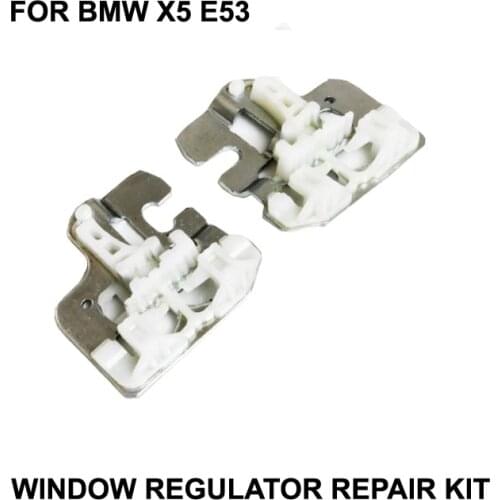 NEW! FOR BMW X5 E53 WINDOW REGULATOR REPAIR CLIPS with METAL SLIDER FRONT LEFT/RIGHT 2000-2015