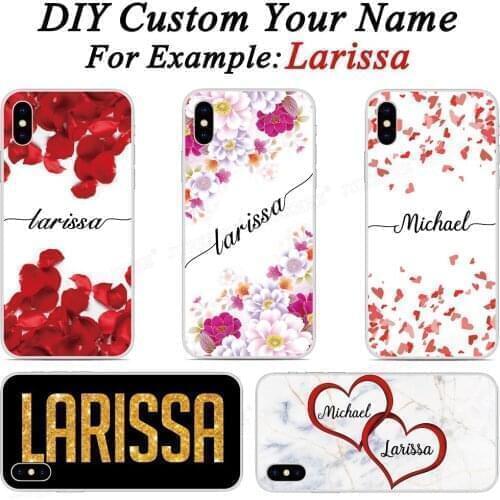 Customize Personalized Name Text Soft TPU Phone Case For Google Pixel 5 5XL 2 3 4 3A 4A XL 2XL 3XL Lite 4XL Custom Cover Fundas