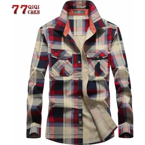 Мужские фланелевые рубашки Qiqichen China At AliExpress