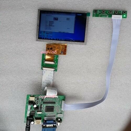 VGA 2AV LCD Controller board kit with 4.3" LCD 480x272 Panel Screen VS043T