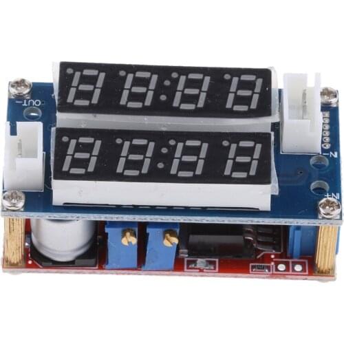 5A 5V-30V To 0.8-29V Step Down Lithium Battery Charger Module LED Voltmeter
