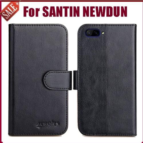 SANTIN NEWDUN Case High Quality 6 Colors Flip Leather Wallet Protective Cover For SANTIN NEWDUN Case Phone Bag Card Solts