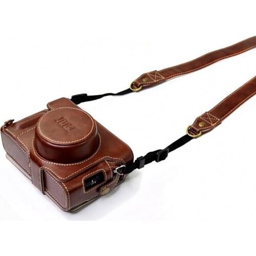 Camera face clip for Fuji X100V PU camera housing Protective coat camera bag Retro leather bag
