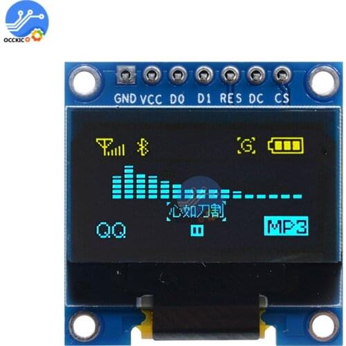 0.96 inch IIC Serial OLED Screen Display Module 128X64 I2C Communicate SSD1306 12864 LCD Screen Board for Arduino