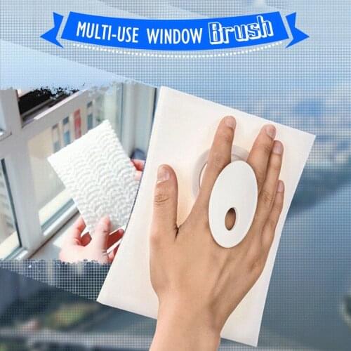 1 Pc Multi-use Creative Magic Window Brush Groove Cleaning Cloth Window Glass Cleaning Brush Slot Brush Clean Tool Dropshipping